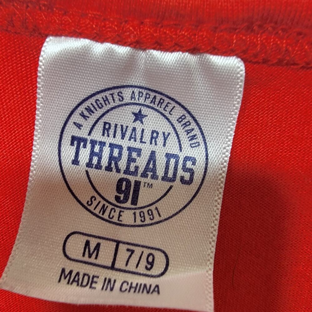 Texas Tech Racerback Tank M Rivalry Threads Red Mesh Back Football Sports - Picture 3 of 6